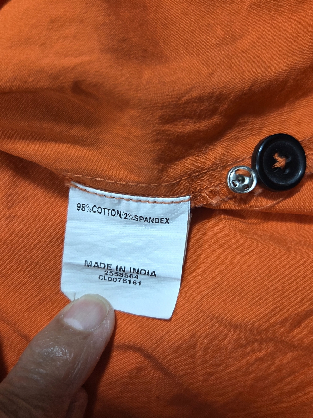 eShakti Vibrant Orange A Line Feminine Short-Sleeve Utility Midi Dress Belted - Picture 7 of 16